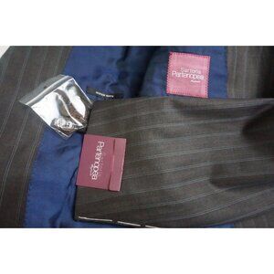 Sartoria Partenopea S160s Brown Striped 2 Pc Suit Jacket Pants 42R BRAND NEW